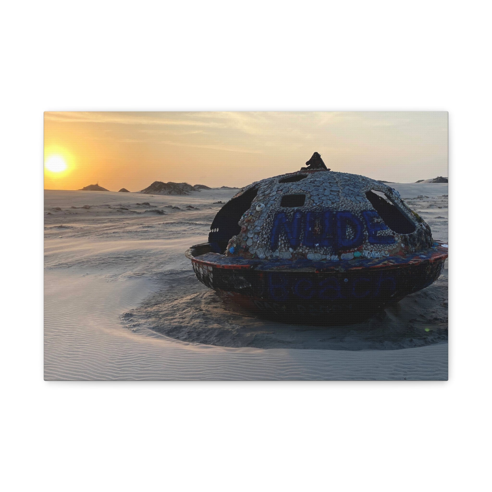 South Padre Island Nude Beach Canvas