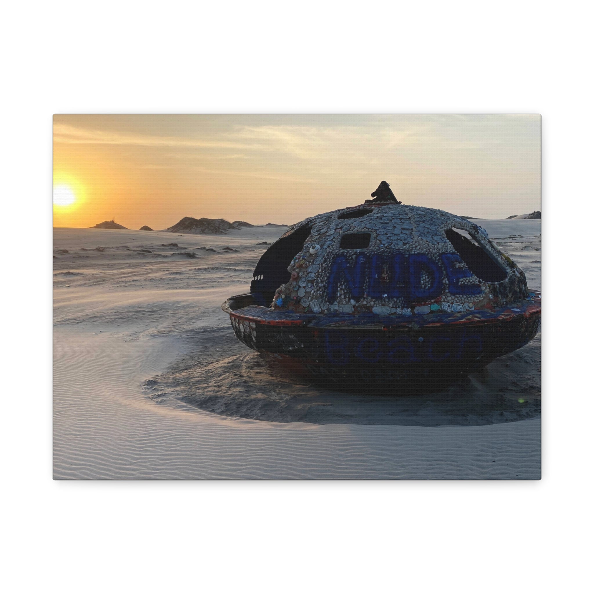 South Padre Island Nude Beach Canvas