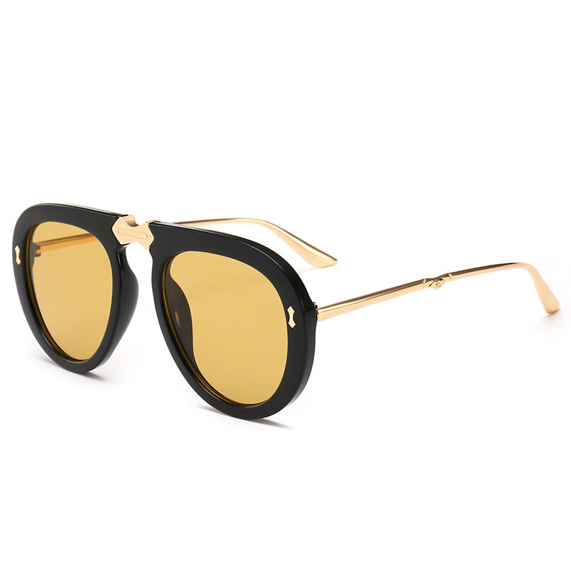 Sunglasses Korean Trend Street Shooting Retro Square Large Frame Sunglasses