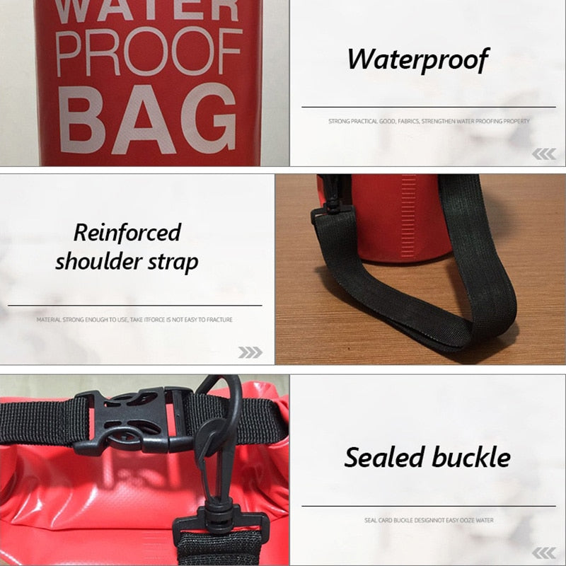 Outdoor Sports Upstream Package Portable PVC Swimming Drifting Storage Bag Single Shoulder Durable Waterproof Bag