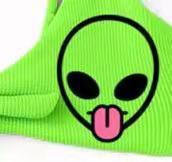 Dark Punk Snake Cloth Bikini Funny Alien